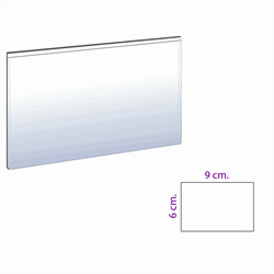 Magnetisk lomme hvid 9x6 cm.