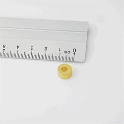 Ringmagnet 10x4x5 mm. forgyldt neodymium