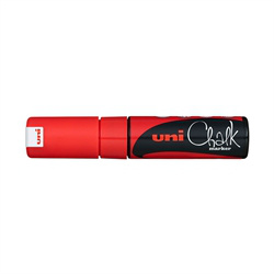 UNI Chalk Marker 8 mm. rød XL