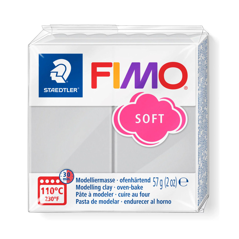 Se FIMO Soft - grå (57 g.) hos Magnetz