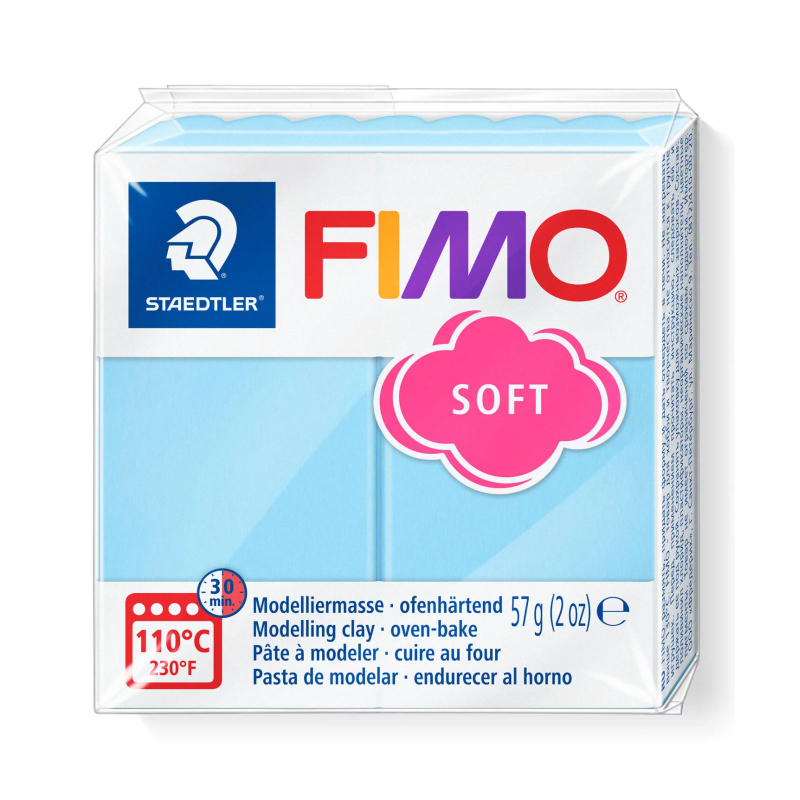 Se FIMO Soft - lyseblå (57 g.) hos Magnetz