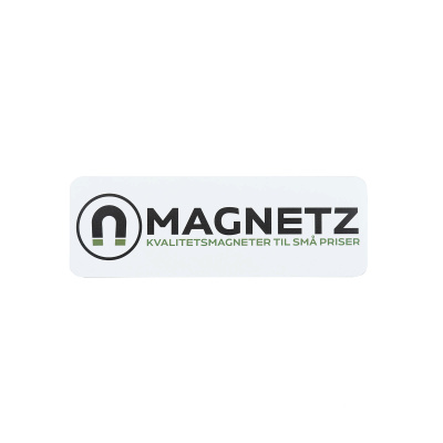 Magnetprint 7x21 cm. tilskåret med runde hjørner - send os dit print og så sender vi dig din egen custom magnet
