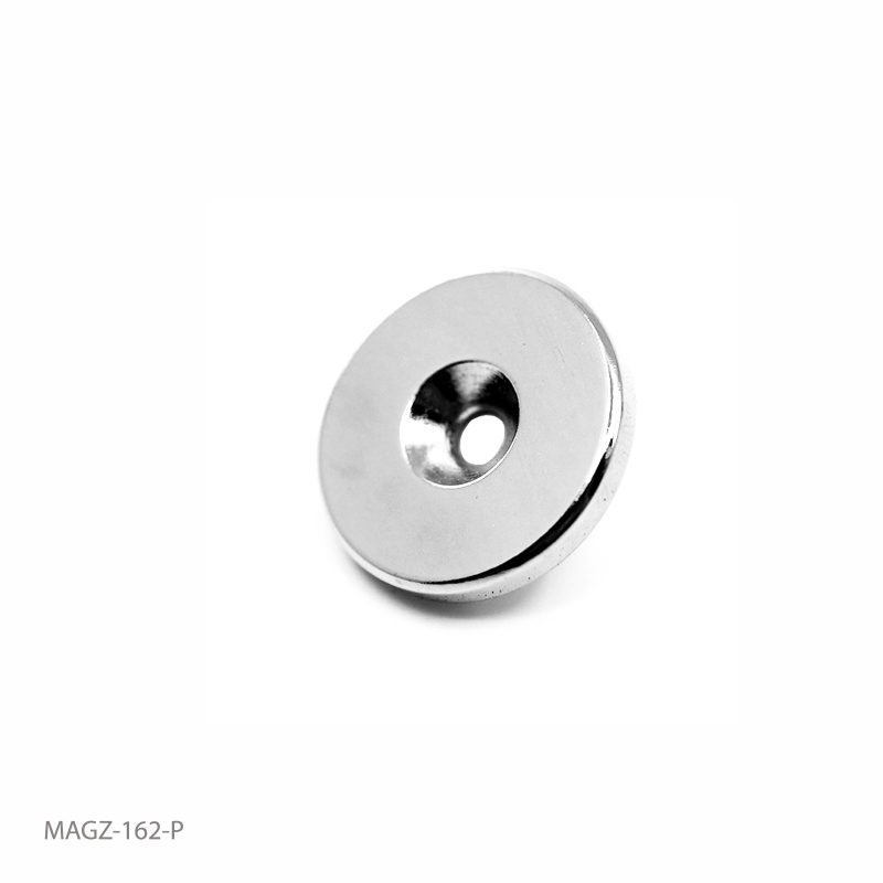 4: Undersænket powermagnet, Ring 27x4 mm.