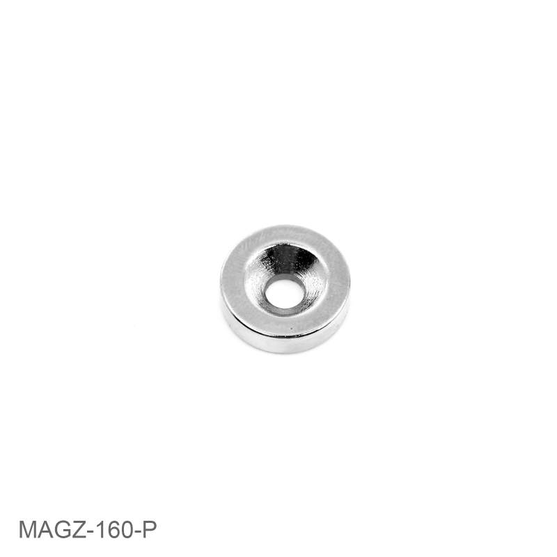 2: Undersænket powermagnet, Ring 15x4 mm.