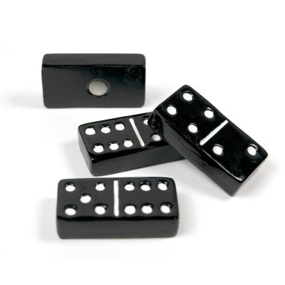 Magnetiske domino brikker 4-pak fra Trendform Magneter