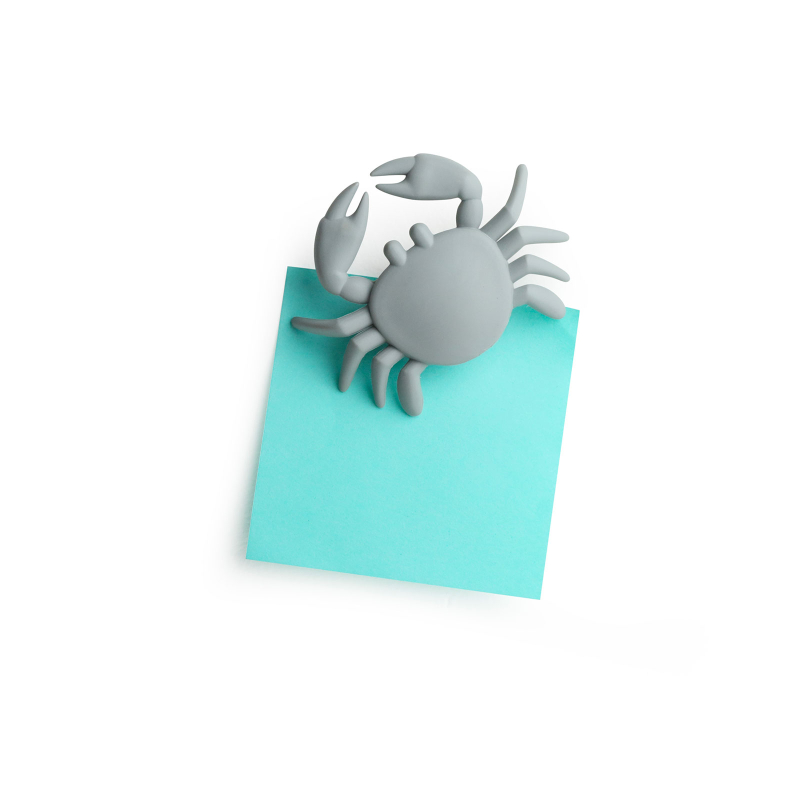 6: Sea Crab magnetisk krabbe, Grå (fiskenet)