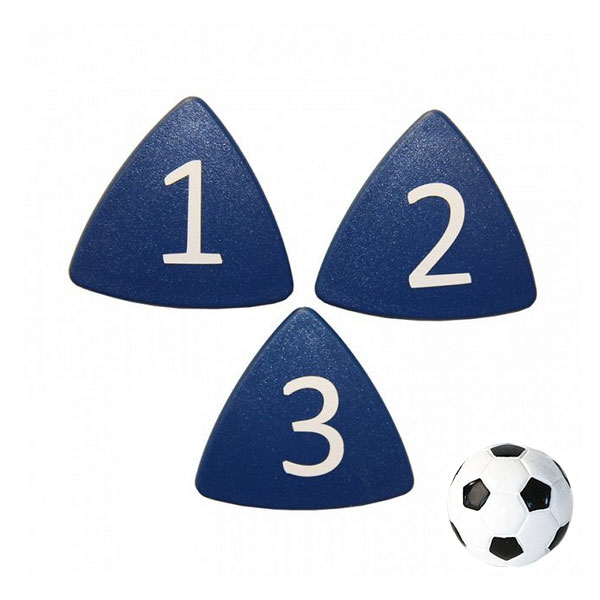 Billede af Stærke taktikmagneter (nr. 1-11) + fodboldmagnet, Blå