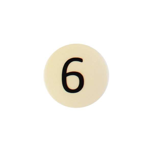 Billede af Stærk symbol-magnet, Hvid Rund (6)