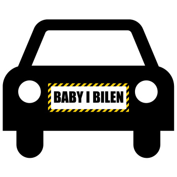 Baby i bilen magnetskilt - kan være rart at skilte med, at familiens yngste passagerer er med, så andre giver afstand og tager mere hensyn i trafikken