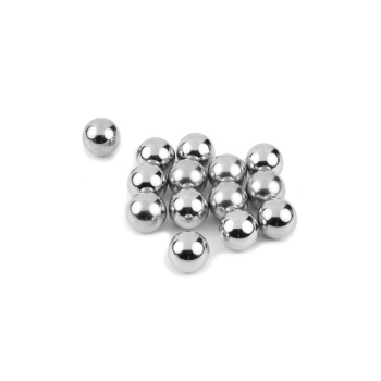 Metalkugler Ø10 mm. i en pose med 10 stk. Metalkugler bruges bl.a. som samlestykke til magneter (metal spheres).