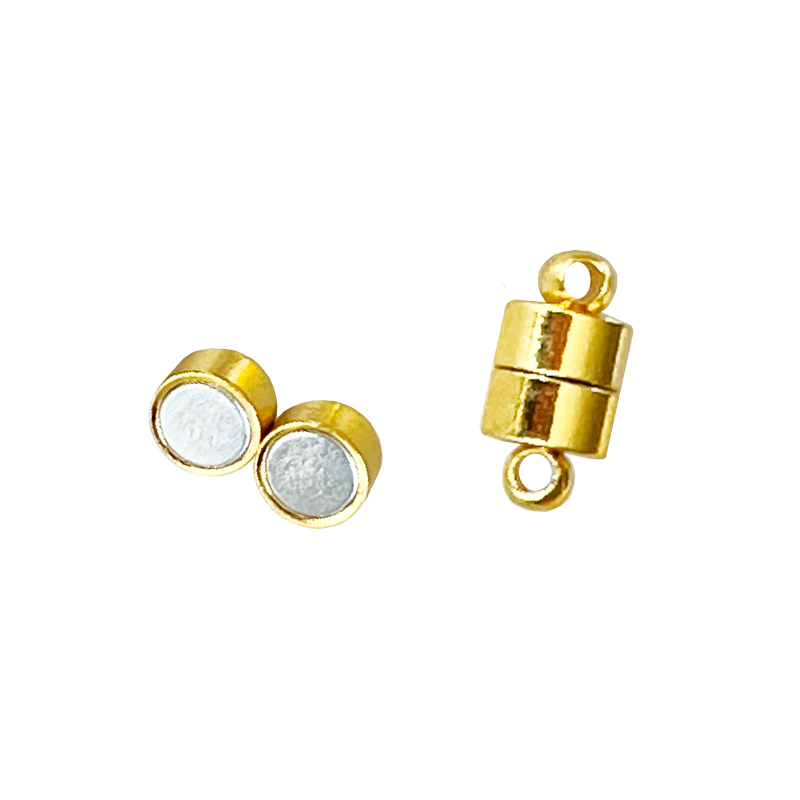 Magnetlås til smykker 12x6 mm., Guld (lille)
