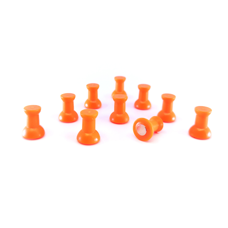 STIFT magneter, orange 10-pak - køleskabsmagneter