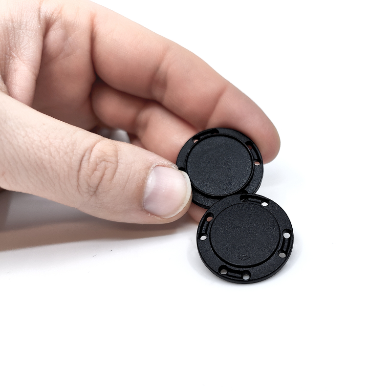 Sy-i-magnet knap rund Ø26 mm., sort