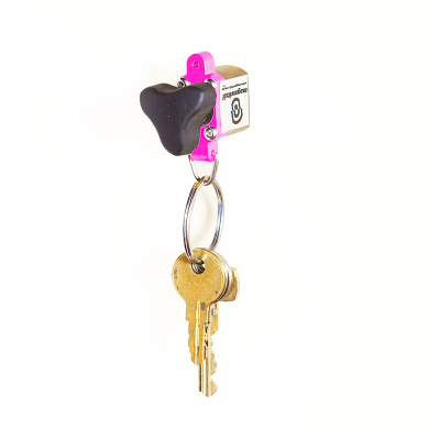 Lyserød nøglering med magnet, der kan tændes og slukkes - MagJig 60 pink er din nye magnetiske ven