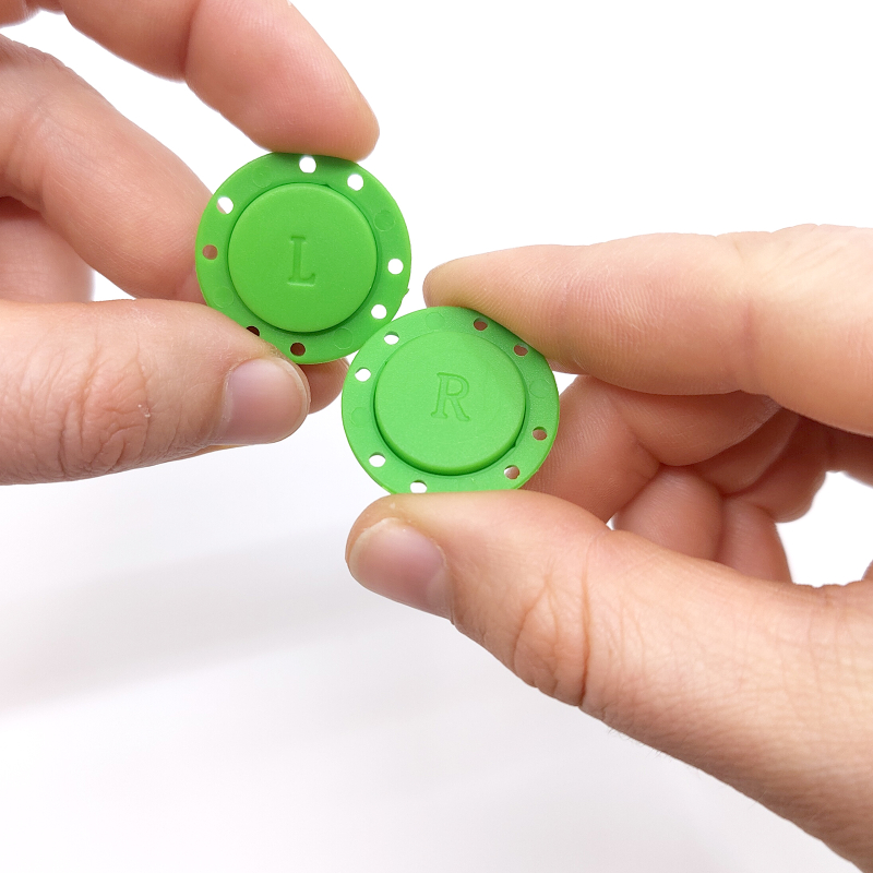 Sy-i-magnet knap rund Ø26 mm., grøn