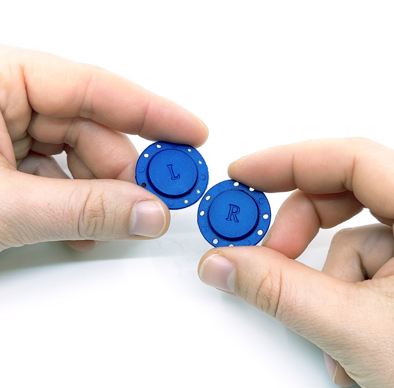 Billede af Sy-i-magnet knap rund Ø26 mm., blå