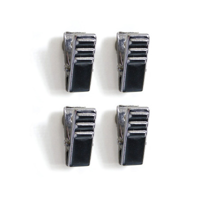 Magnetiske clips fra Trendform er 4 stk. metal-klemmer, som du kan bruge på køleskabet og kontortavlen, men også gode på lager. Brug dine Clipper Magnets til papirlapper i køkken eller på kontor.