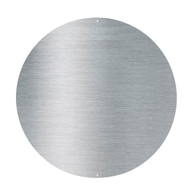 Rund ståltavle af rent ædelstål Ø44 cm. inkl. 10 magneter