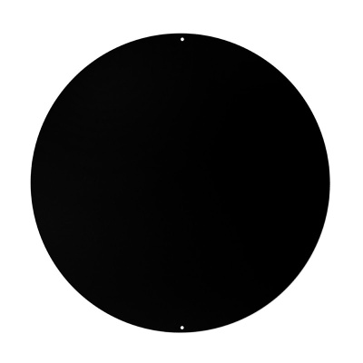 Rund, sort magnettavle af ædelstål Ø44 cm. fra Trendform TZ6005