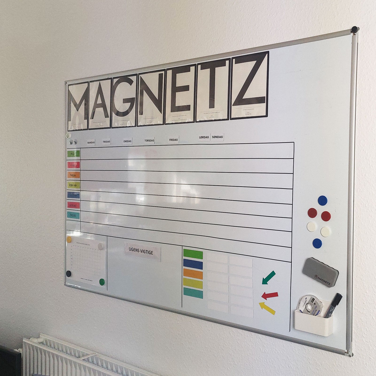 Magnetisk ugeplan