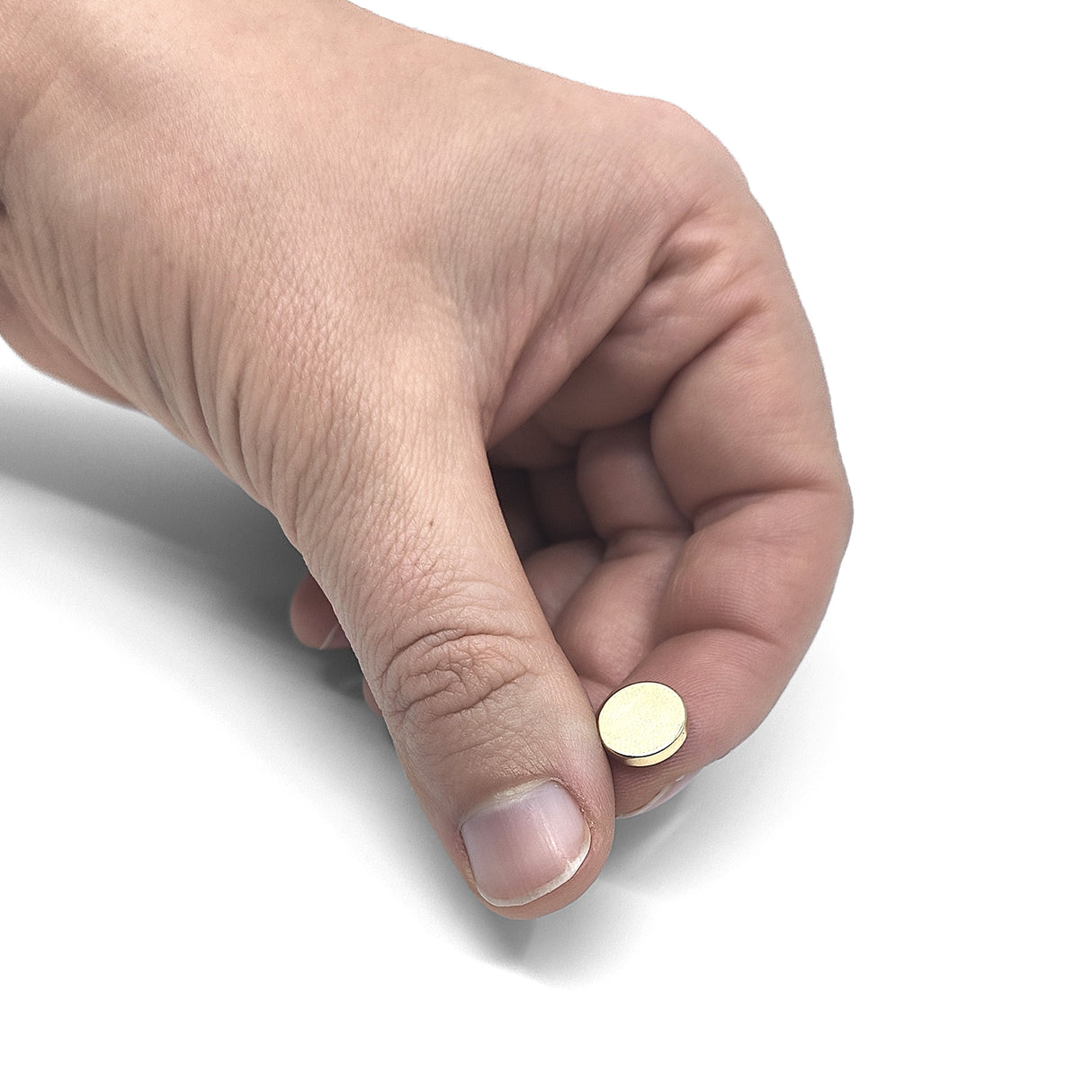 Power magnet, Skive 10x2 mm., Guld