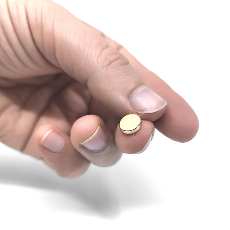 Power magnet, Skive 8x2 mm., Guld