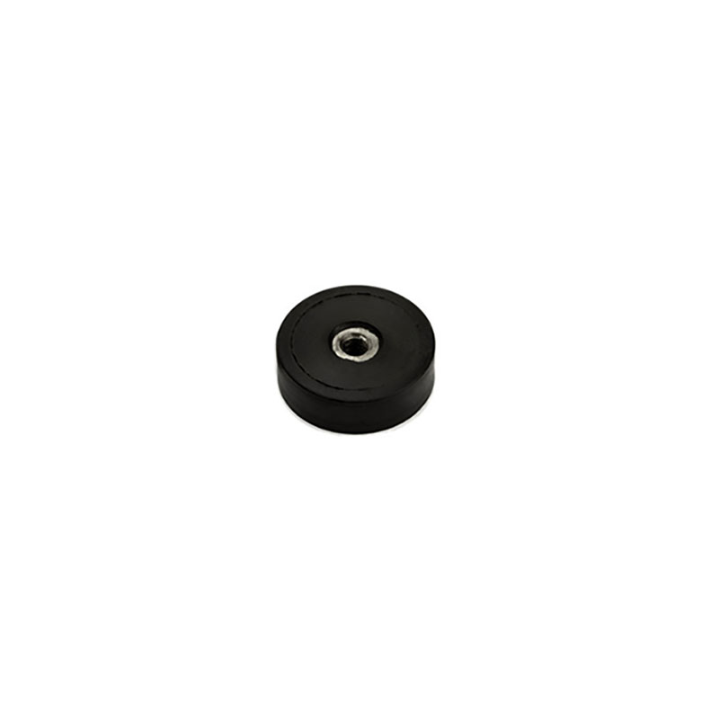 Gummimagnet m. indvendigt gevind, Ø20 mm.