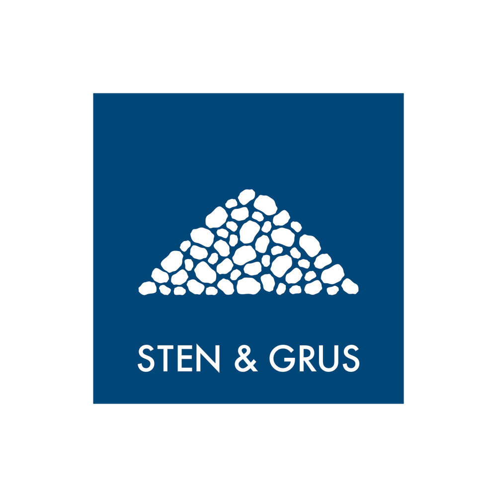Affaldssortering “sten & grus” - magnetskilt 30x30 cm.