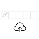 Magnetiske piktogrammer (4,8 cm.) - Upload selv 5-pak