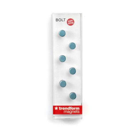 BOLT power magneter 8x8 mm., 6-pak SKYBLUE