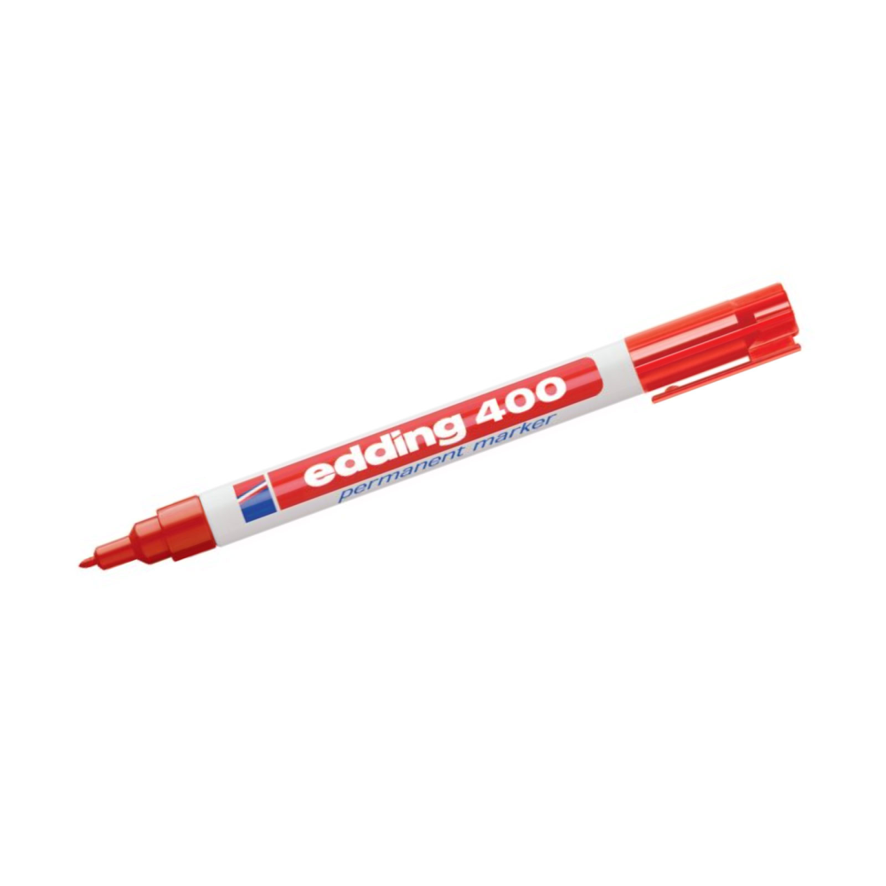 Edding 400 Permanent Marker, Rød (1 mm.)