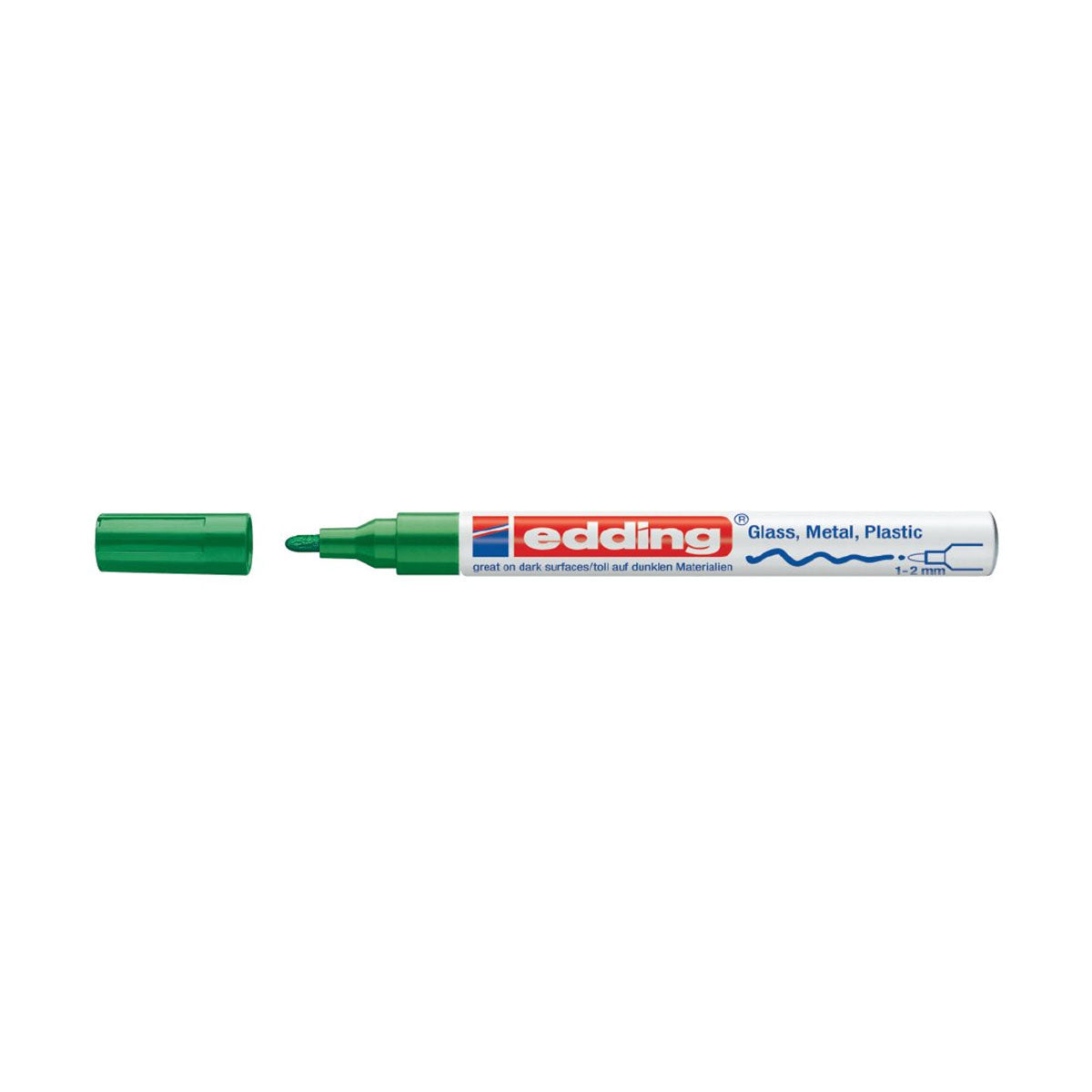 Edding 751 Paint Marker, Grøn (1-2 mm.)
