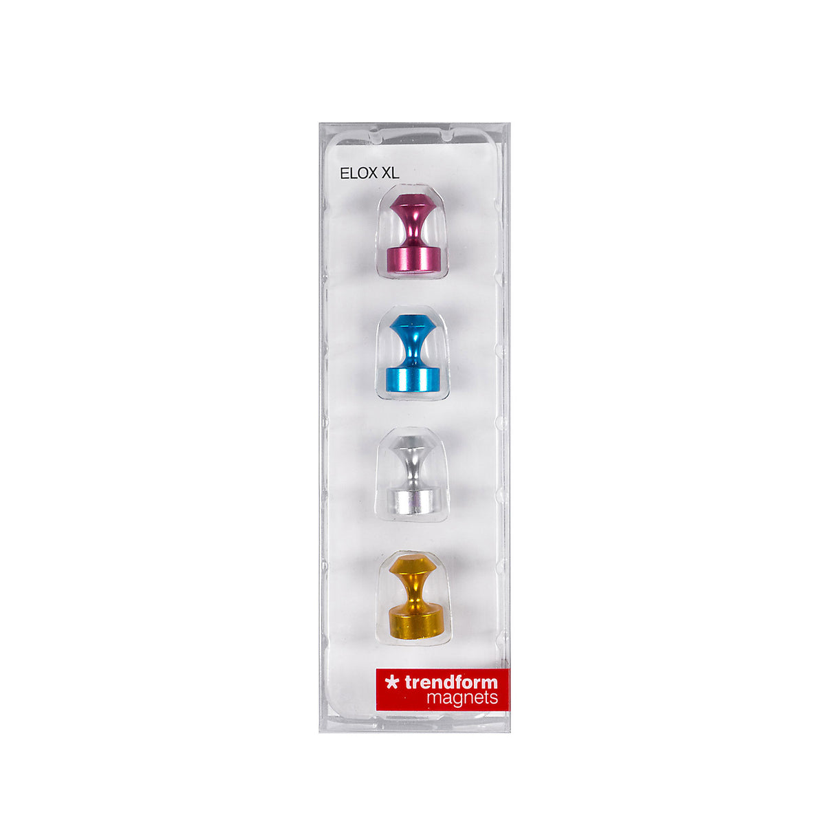 ELOX XL mix metal, 4-pak - køleskabsmagneter
