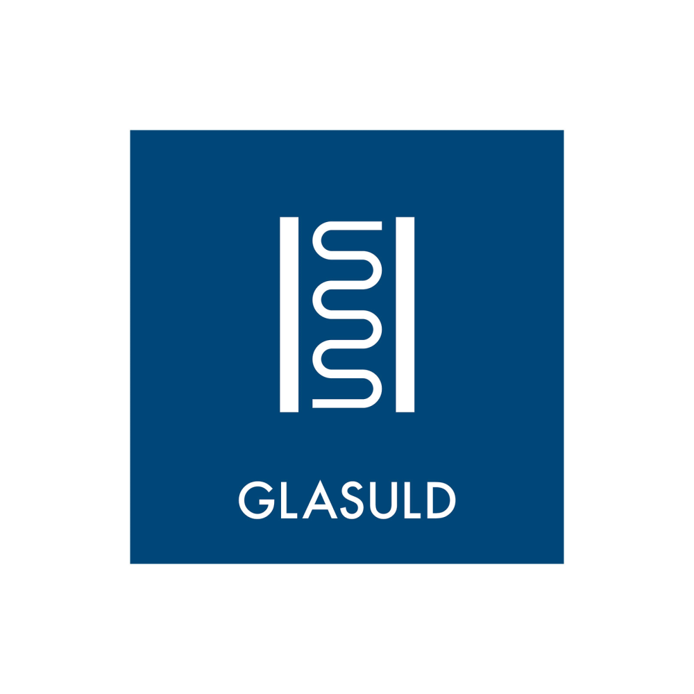 Affaldssortering “glasuld” - magnetskilt 30x30 cm.