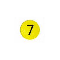 Stærk symbol-magnet, Gul Rund (7)