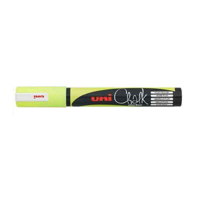 UNI Chalk Marker, Gul (1,8 - 2,5 mm.)