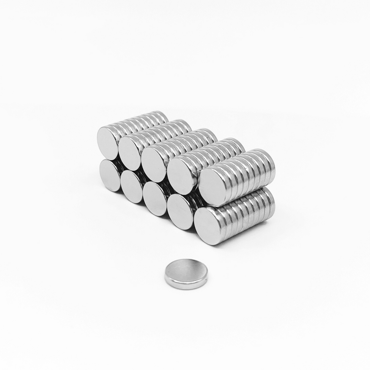 Hobbymagneter 10x2 mm. (100 stk.)