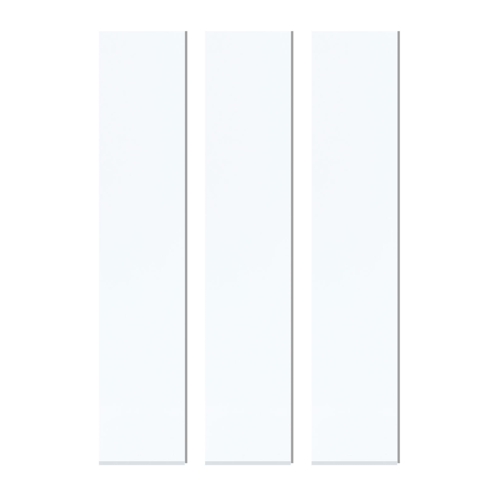 Magnetark 70x297 mm., Hvidt