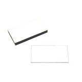 Hyldeforkant hvid, magnetisk 8x4 cm.