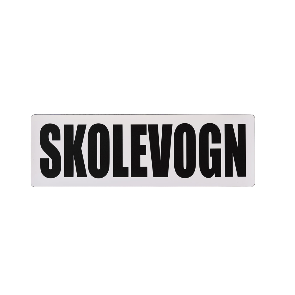 Køreskole skilt SKOLEVOGN - magnetisk