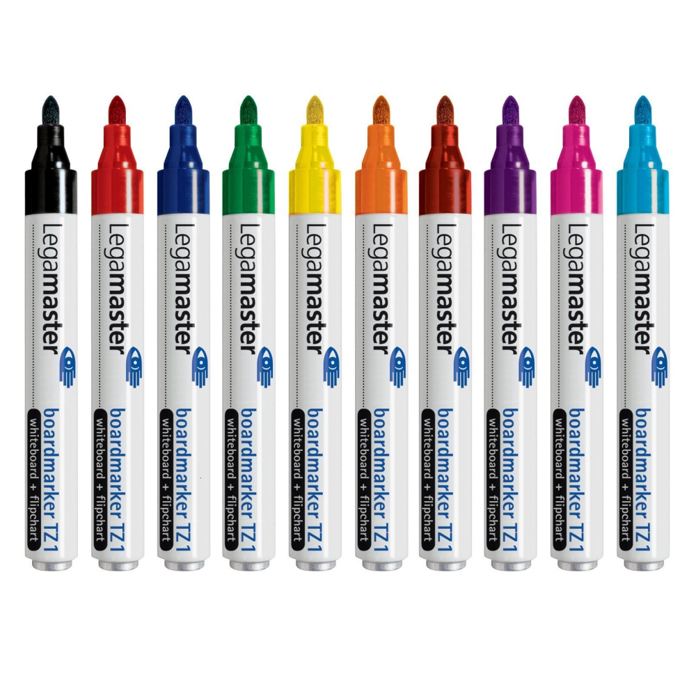 Legamaster Board Marker TZ1, 10-pak mix (1,5 - 3 mm.)