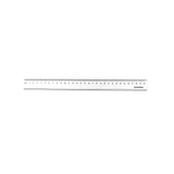 Magnetisk lineal hvid 30 cm. - sorte tal