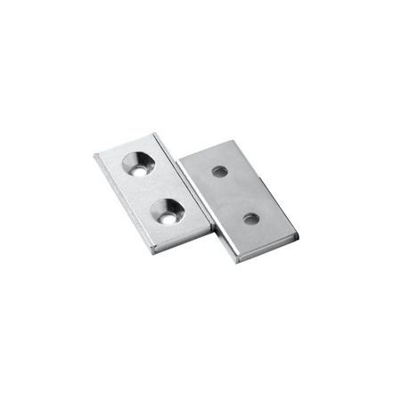 Undersænket panelmagnet 40x20x4 mm. (neodymium)