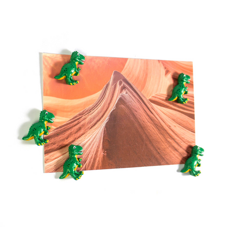 Dino magneter, 5-pak - køleskabsmagneter