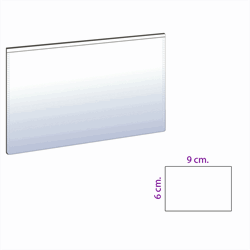 Magnetlomme 9x6 cm., Hvid