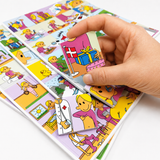 Magnet piktogrammer 4,5 x 4,5 cm. - Pige (80 stk.)