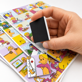 Magnet piktogrammer 4,5 x 4,5 cm. - Pige (80 stk.)