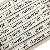 MagnetPoet DEN FRÆKKE dansk - Køleskabspoesi (350 stk.)