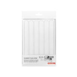 Metal-tavler "FLEX STRIP" 19 cm., Hvid (6-pak)