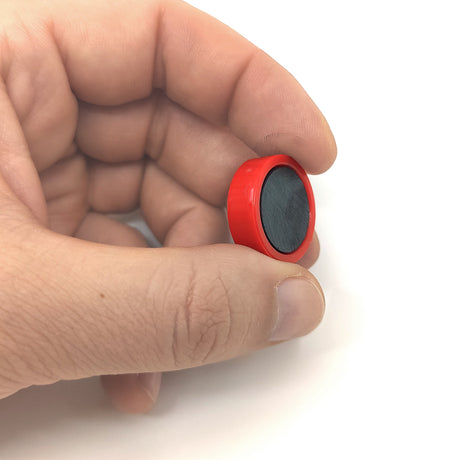Magnordic Kontormagnet, Rød Ø20 mm. (10-pak)